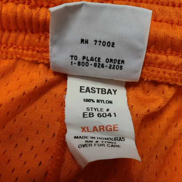 Eastbay Men's Orange Shorts Size X-Large - Picture 8 of 8